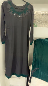 MARINA VELVET SHAWL GREEN