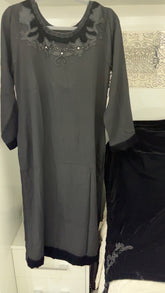 MARINA VELVET SHAWL BLACK