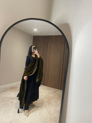 MARINA VELVET SHAWL COPPER/BROWN