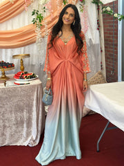 KAFTAN PEACH OMBRÉ