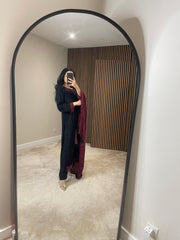 MARINA VELVET SHAWL RED