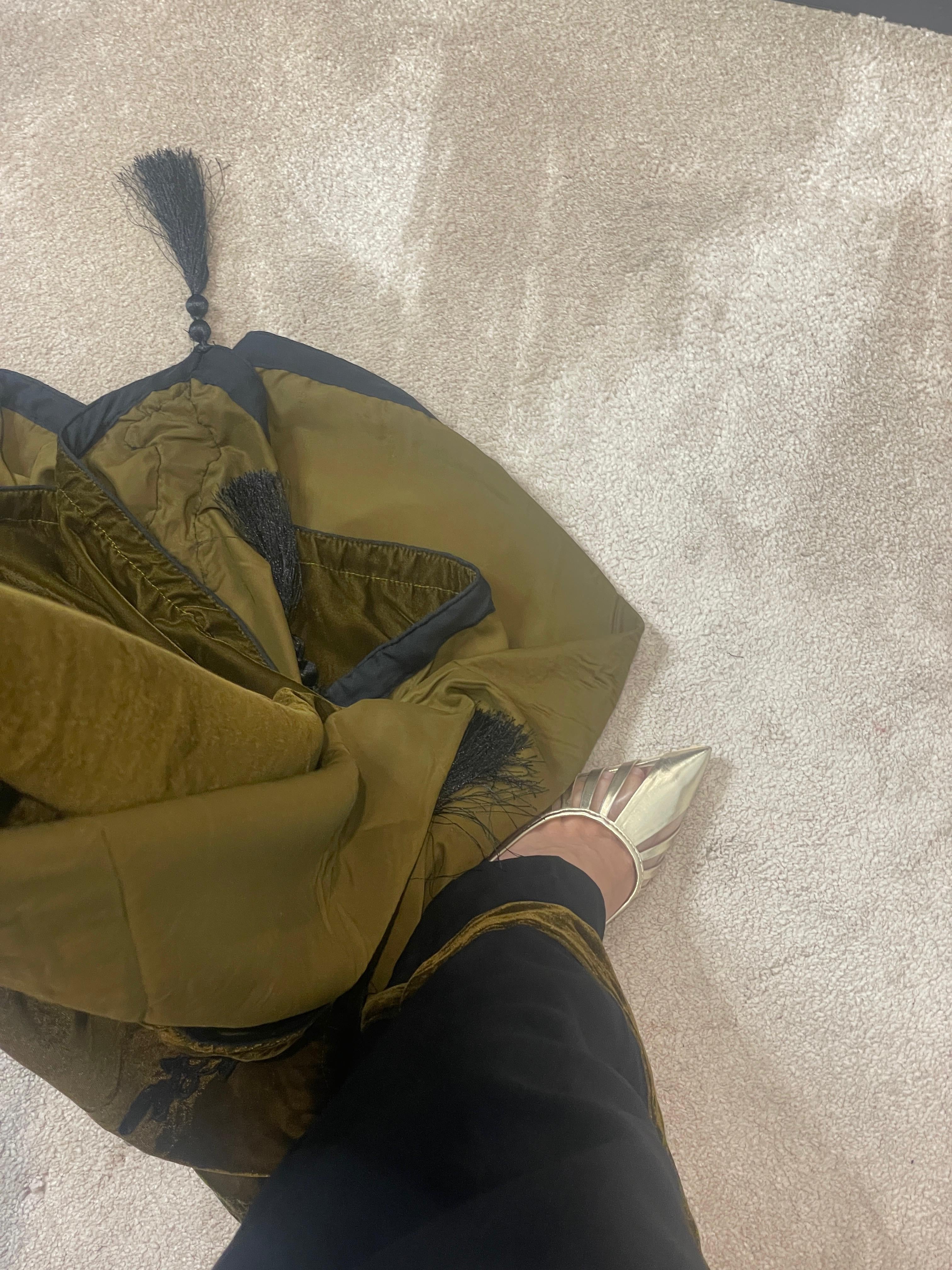 MARINA VELVET SHAWL COPPER/BROWN