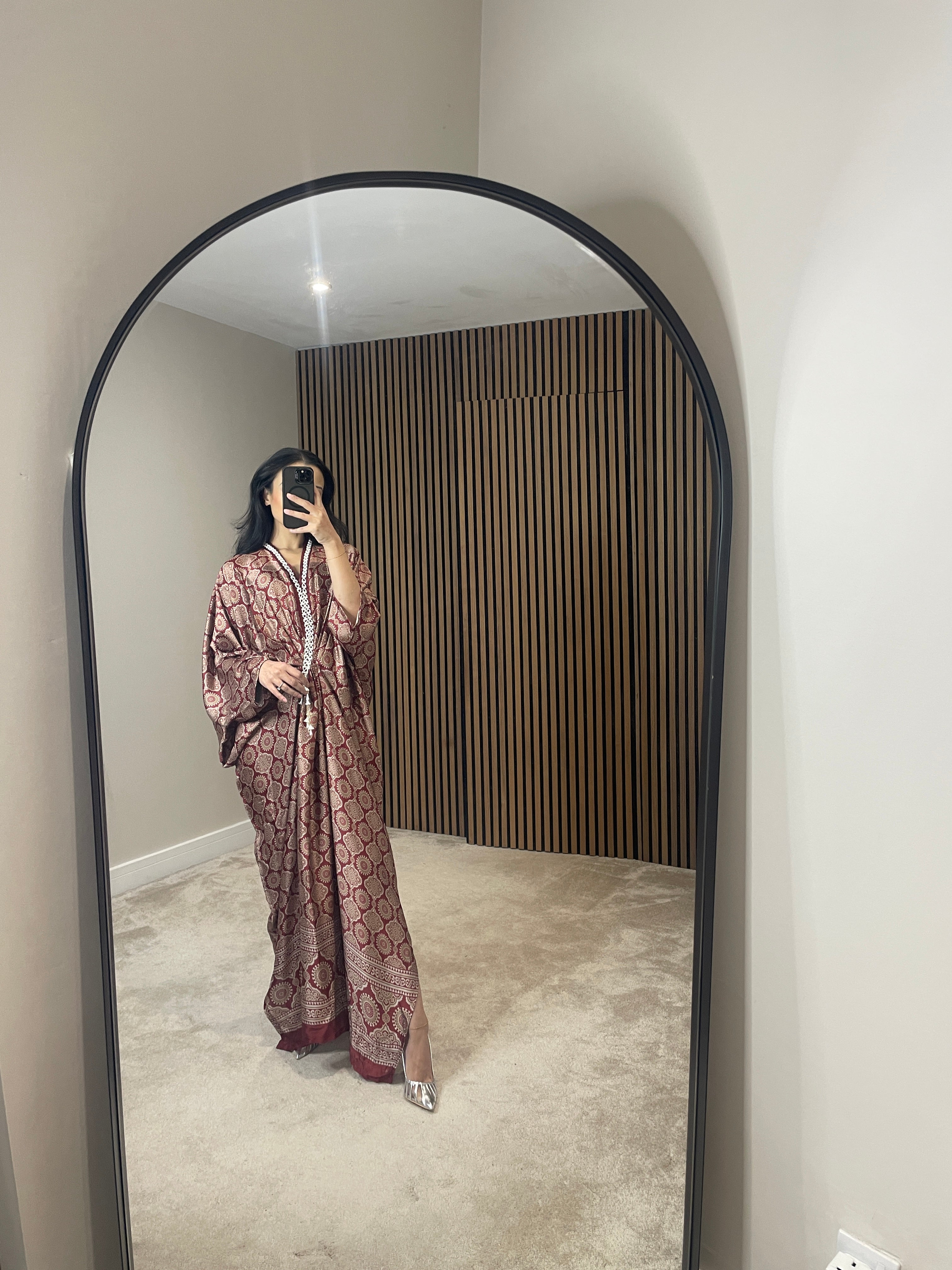 KAFTAN SILK RED BRICK