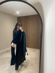 MARINA VELVET SHAWL ZINC