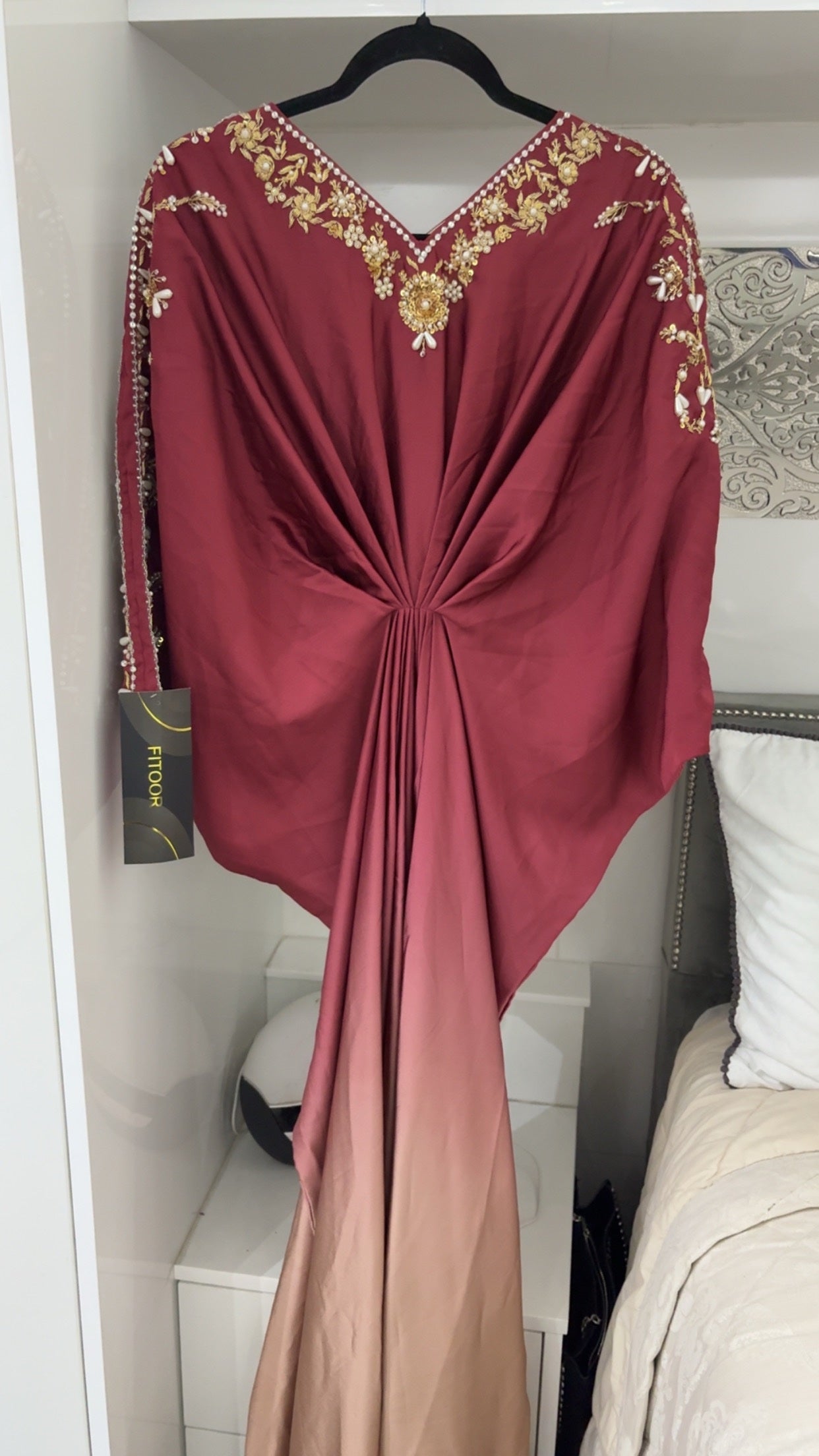 KAFTAN DEEP RED OMBRÉ