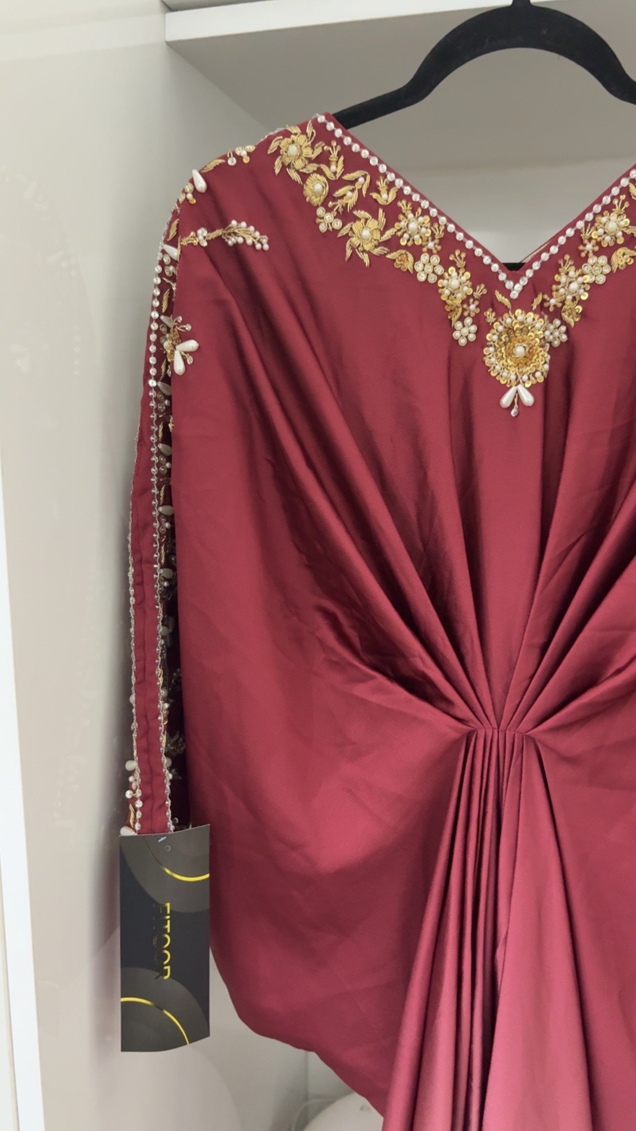 KAFTAN DEEP RED OMBRÉ Main image