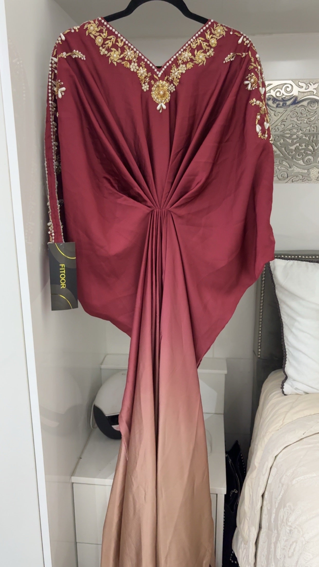 KAFTAN DEEP RED OMBRÉ