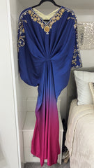 KAFTAN ROYAL BLUE OMBRÉ